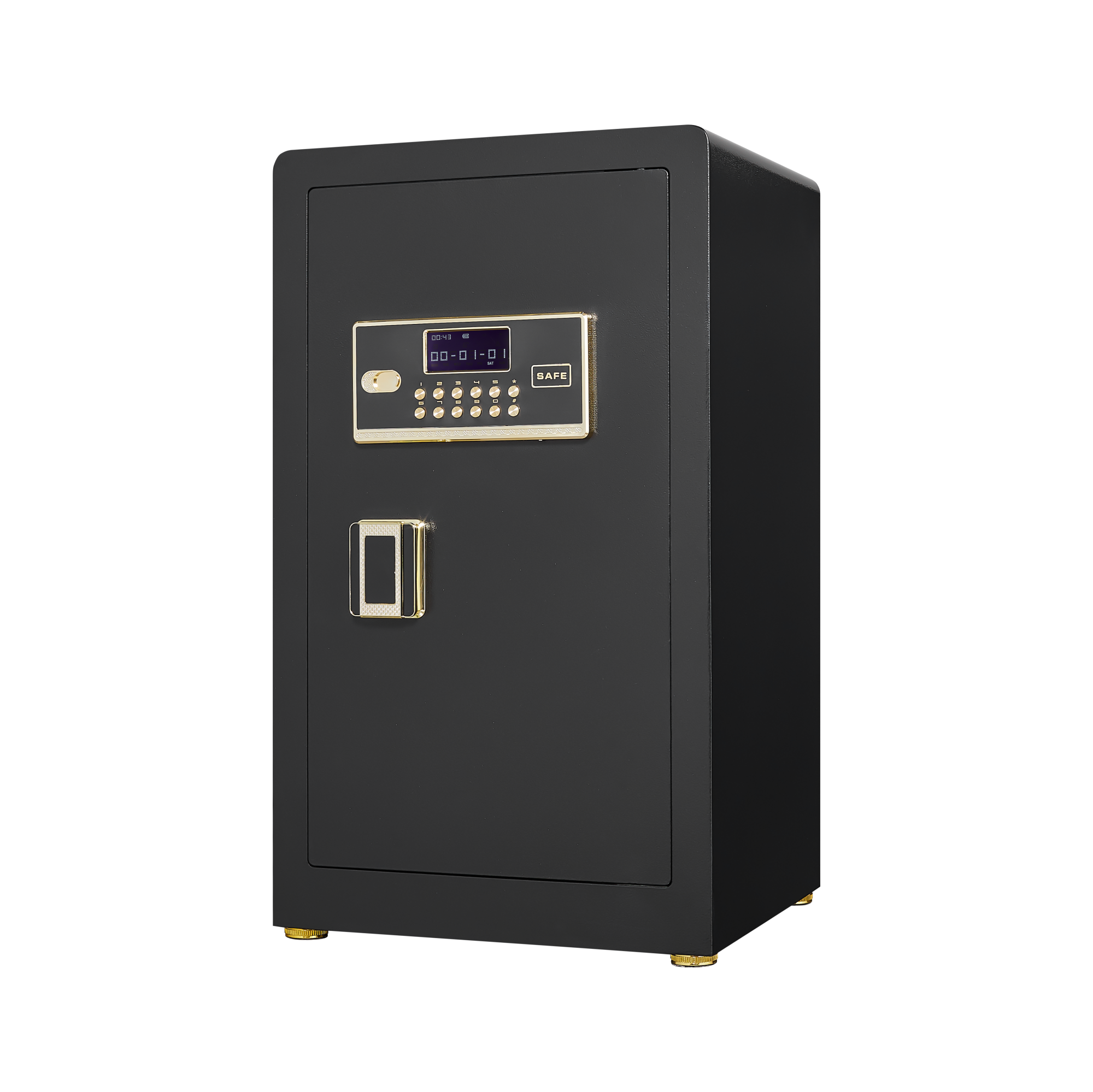 Security Electronic Steel Home Safe, Anti-Theft Digital Security Lock Box with Smart Alert System, Removable Shelf, Mute Func