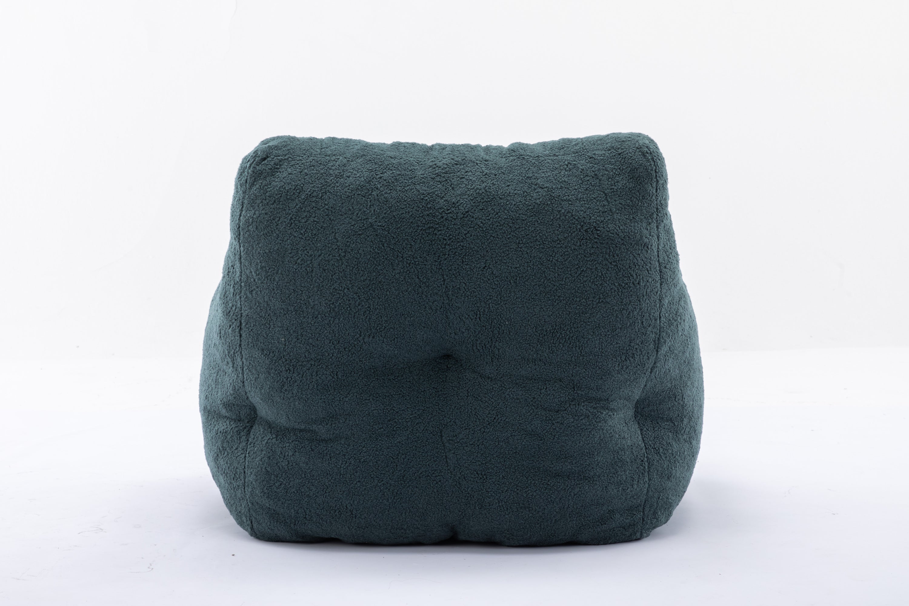 010-Soft Teddy Fabric Tufted Foam Bean Bag Chair With Teddy Fabric Green - Grand Goldman Shop