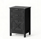 File Cabinet with 3 Drawers,Rustic Farmhouse Office Storage Cabinet,For Home and Office - Grand Goldman