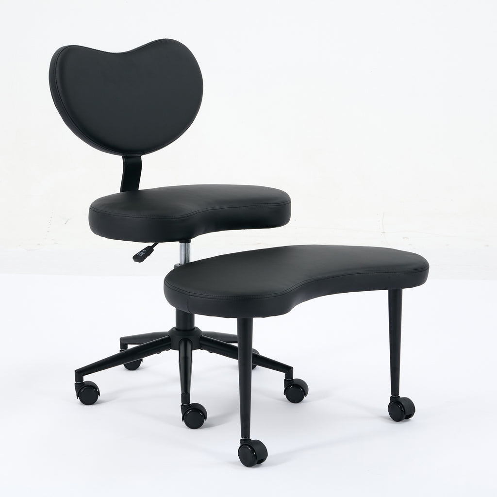 Meditation Chair Plus, Cross Legged Chair with Wheels, ADHD Chair, Criss Cross Desk Chair with Lumbar Support and Adjustable 