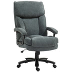 HOMCOM Big and Tall Office Chair, Up to 450 lbs. Heavy Duty High Back Desk Chair with Swivel Wheels, Executive Computer Chair