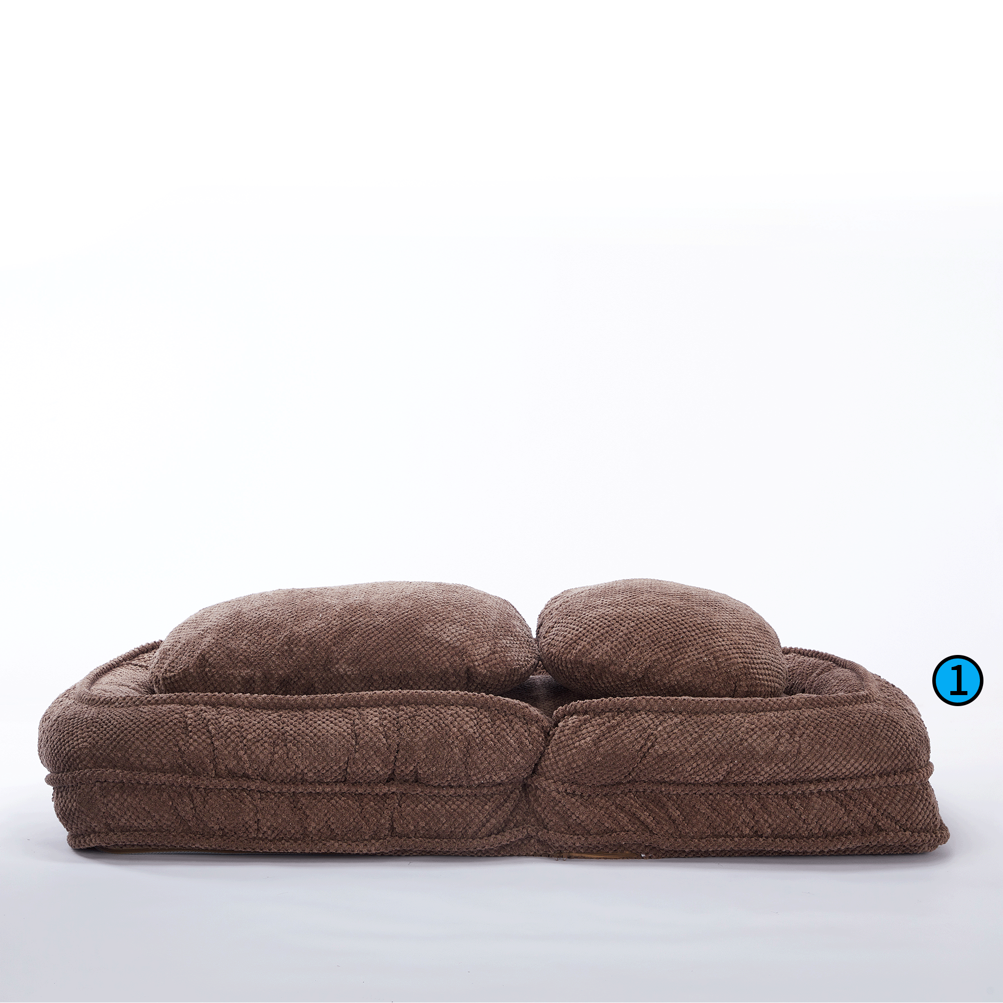 [VIDEO provided] Human Dog Bed ,Lazy Sofa Couch ,5 Adjustable Position,sit,sleep,fold,suit to put in bedroom, living room ,Space Saving Design,Brown - Grand Goldman Shop