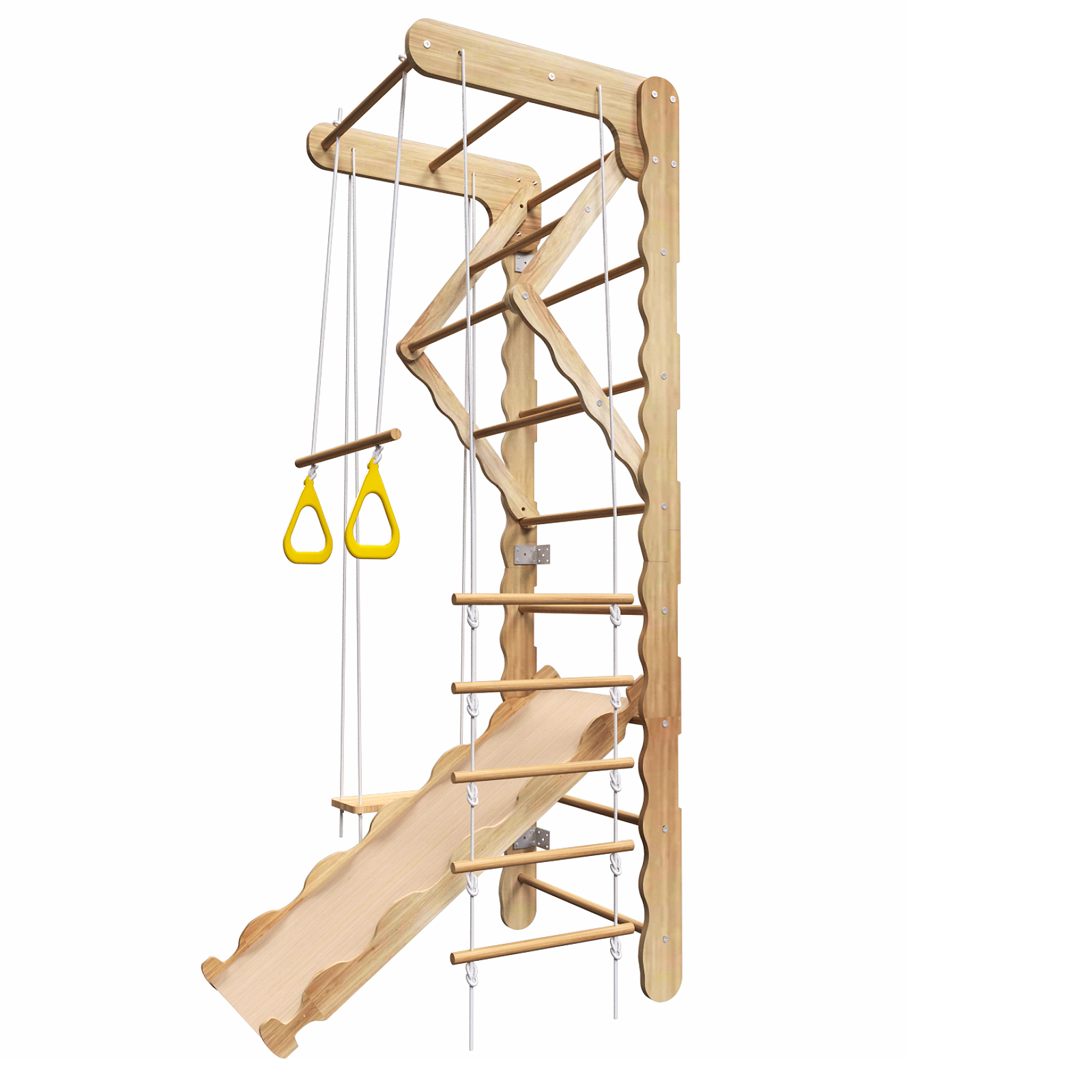 Toddler Climbing Toys Indoor Kids Pikler Triangle Set Foldable Indoor Ladder Climbing Gym Climber - Grand Goldman