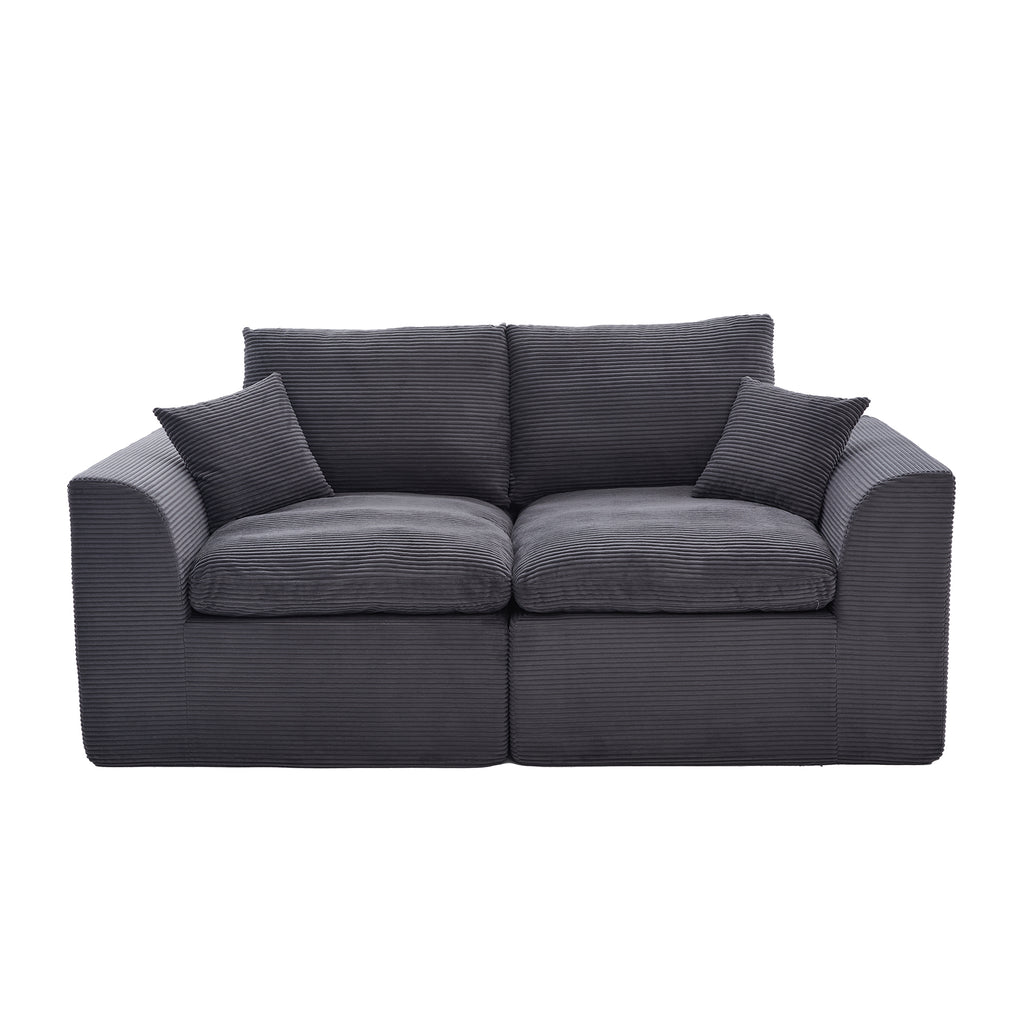UNITED WE WIN Modular Sectional Sofa Cloud Couch,Comfy Cloud Modern Sofa,2 Seater with Cushion Covers Removable Furniture for Living Room Bedroom Apartments Dorms,No Assembly Required - Grand Goldman Shop
