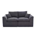 UNITED WE WIN Modular Sectional Sofa Cloud Couch,Comfy Cloud Modern Sofa,2 Seater with Cushion Covers Removable Furniture for Living Room Bedroom Apartments Dorms,No Assembly Required - Grand Goldman Shop