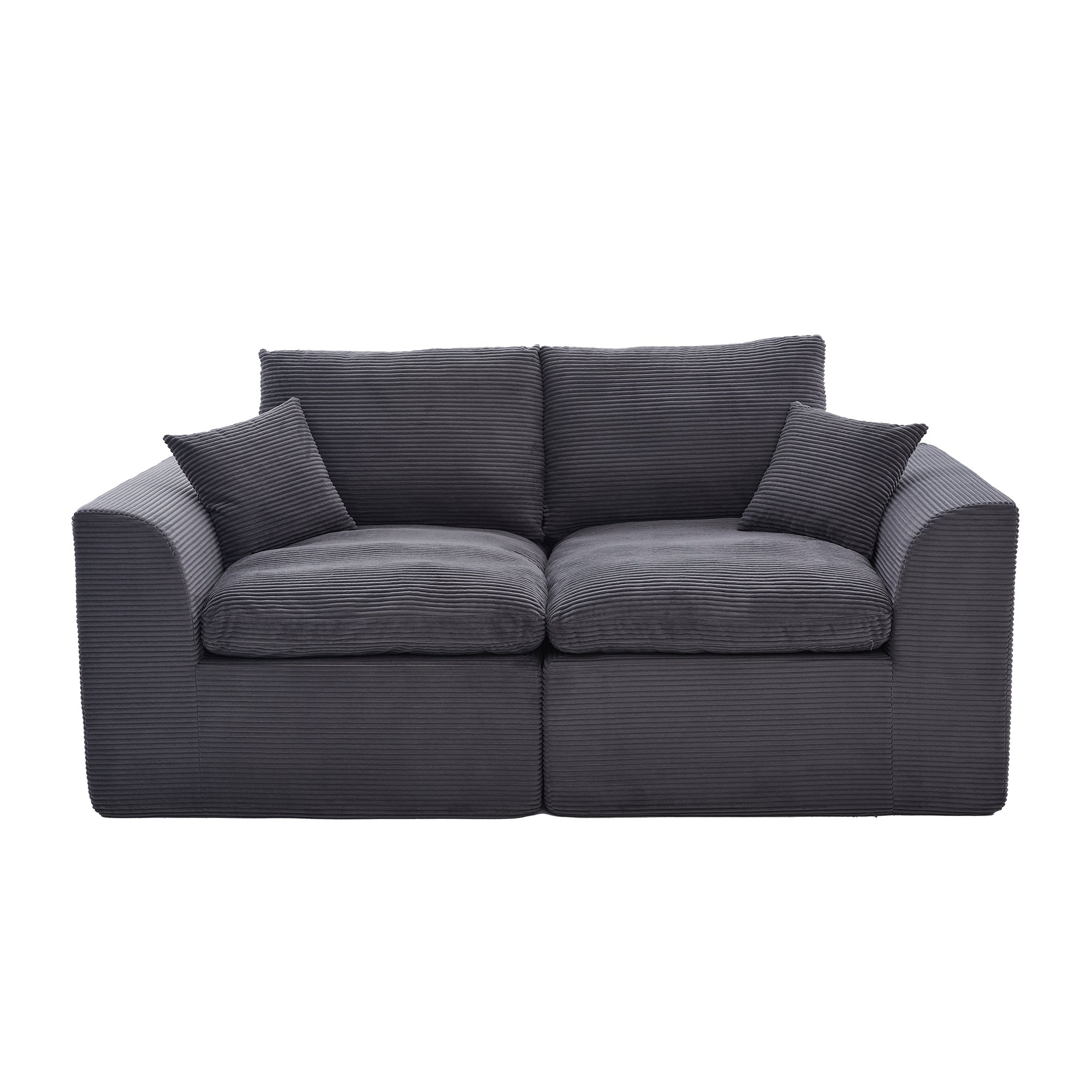 UNITED WE WIN Modular Sectional Sofa Cloud Couch,Comfy Cloud Modern Sofa,2 Seater with Cushion Covers Removable Furniture for Living Room Bedroom Apartments Dorms,No Assembly Required - Grand Goldman Shop