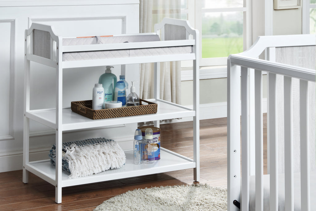 Brees Changing Table White/Graystone - Grand Goldman