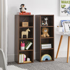 8-Tier Media Tower Rack, CD DVD Slim Storage Cabinet with Adjustable Shelves, Tall Narrow Bookcase Display Bookshelf for Home Office,Multi-functional double-decker bookcase - Grand Goldman Shop