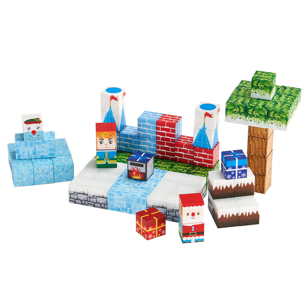 Magnetic Blocks 150 PCS Glacier Castle Set STEM Montessori Sensory Toys | Premium Home Decor - Grand Goldman