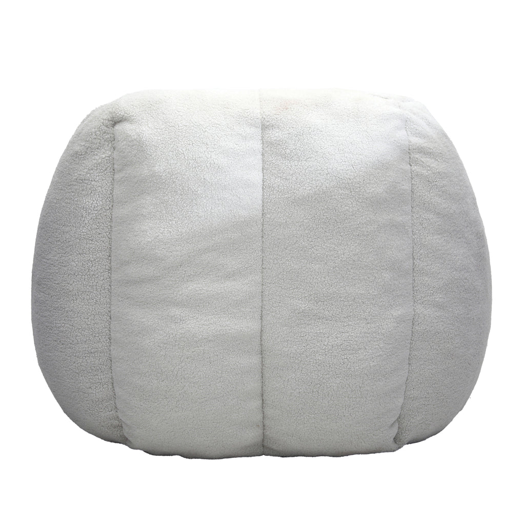 Comfy Bean Bag Chair with Memory Foam Filler – Tufted Soft Stuffed Bean Bag Sofa for Dorm, Apartment, or Living Room – White - Grand Goldman Shop