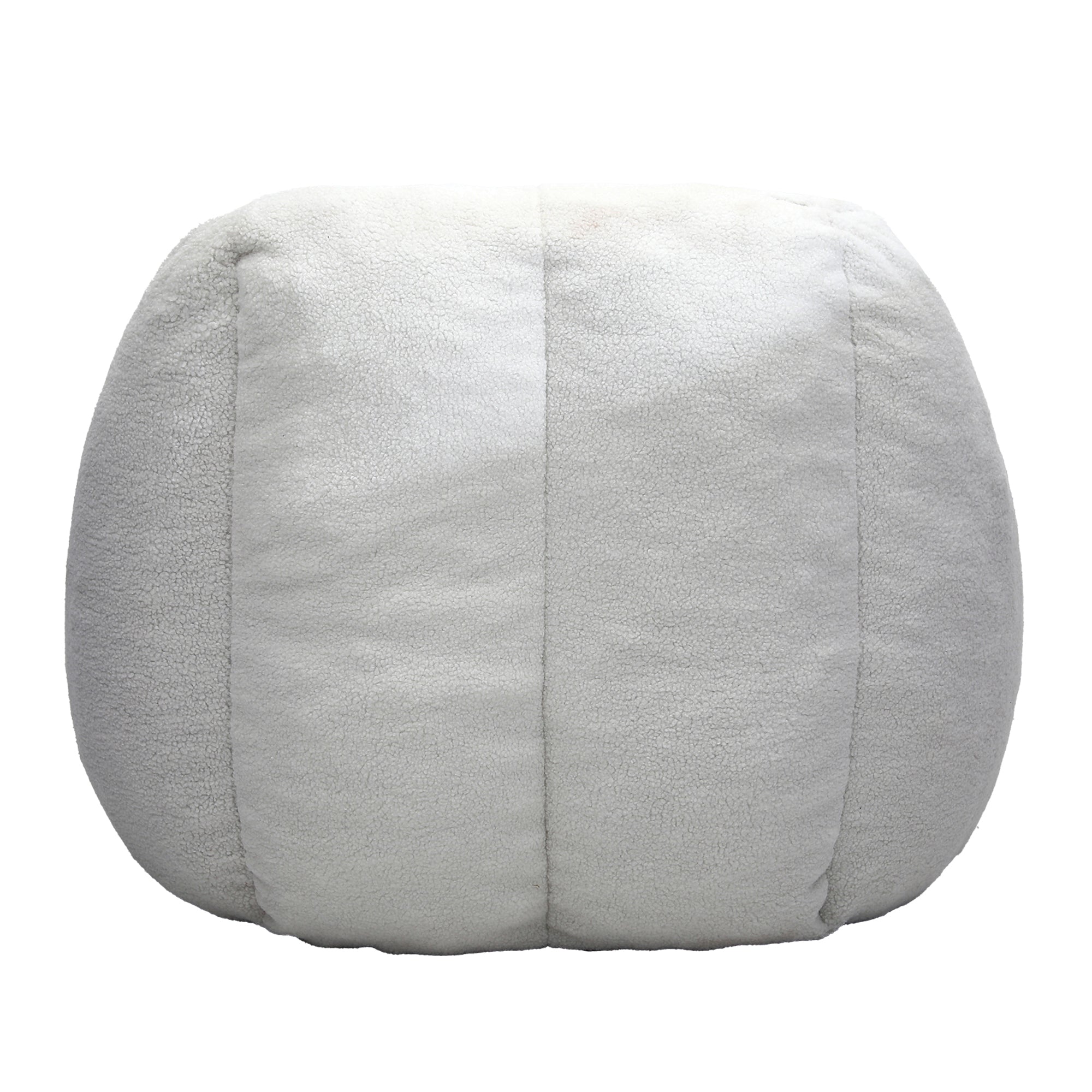 Comfy Bean Bag Chair with Memory Foam Filler – Tufted Soft Stuffed Bean Bag Sofa for Dorm, Apartment, or Living Room – White - Grand Goldman Shop