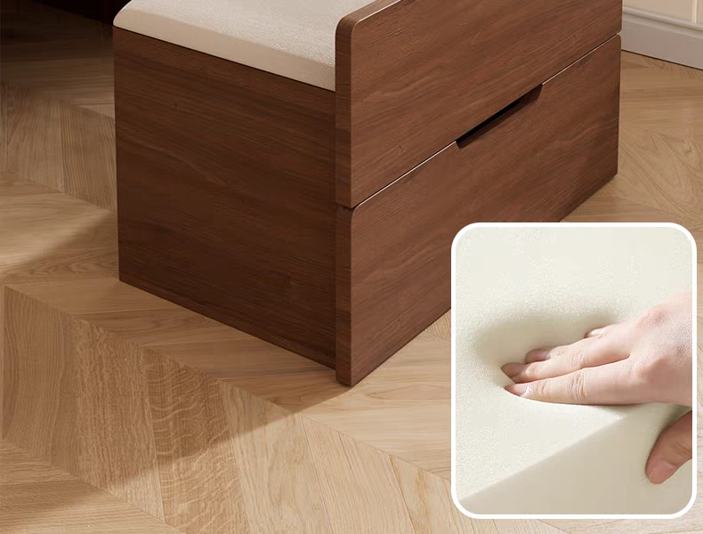 (60cm) 3 in 1 Vanity Desk with Plip Top Mirror, Small Make Up Vanity Set with Visible Glass Desktop, Compact Makeup Vanity with 3 Drawers, Dressing Table for Bedroom (Walnut Color) - Grand Goldman Shop