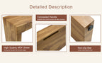 Elegant Natural Wood Grain Bar Table-50 Inches Long, a Practical Choice for Modern Homes.Wood Grain Texture Sticker,Equipped With Two Drawers.Serving As A Bar Table Or A Desk. - Grand Goldman Shop