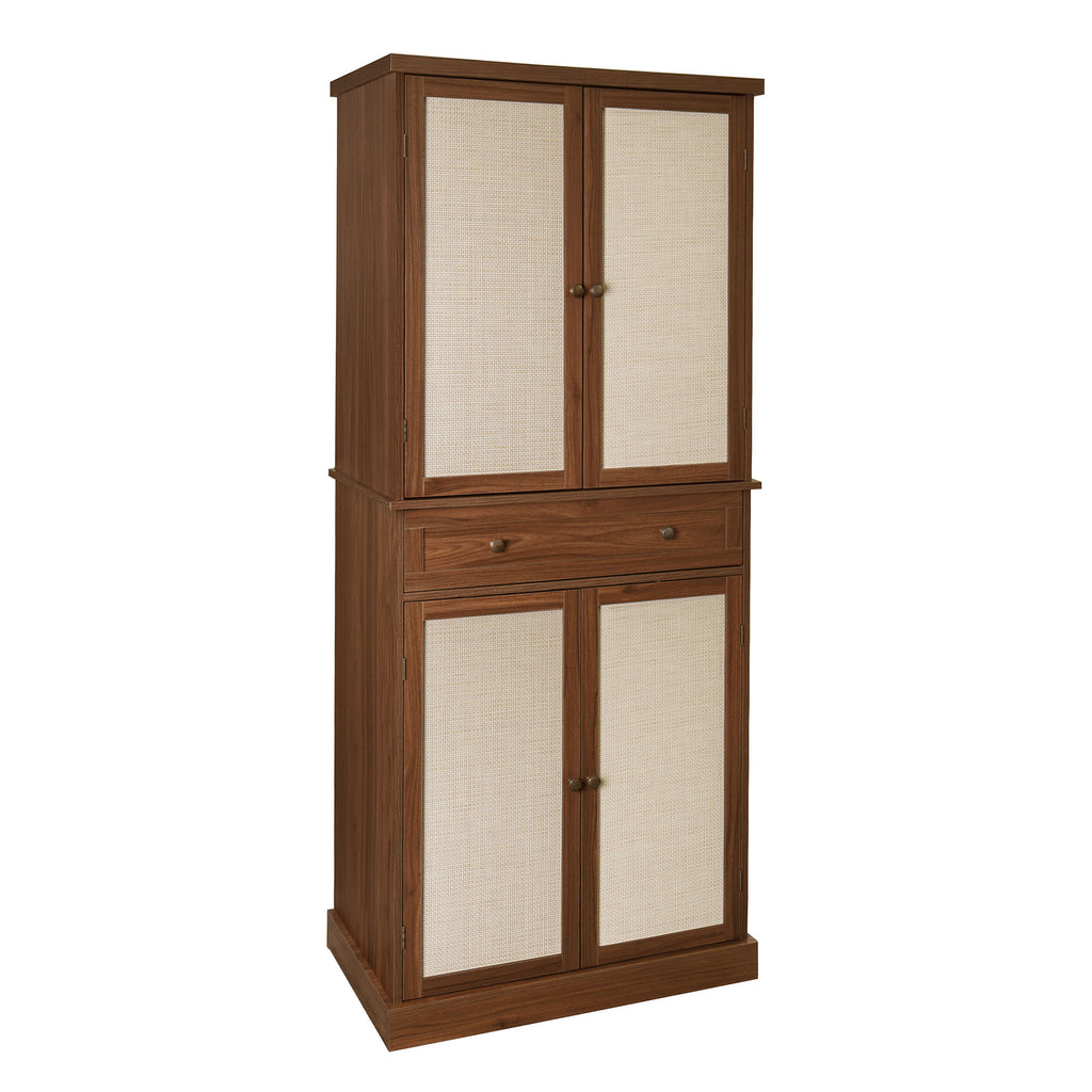 4 Door Cabinet with 1 Drawer, with 4 Adjustable Inner Shelves, Storage Cabinet - Grand Goldman Shop