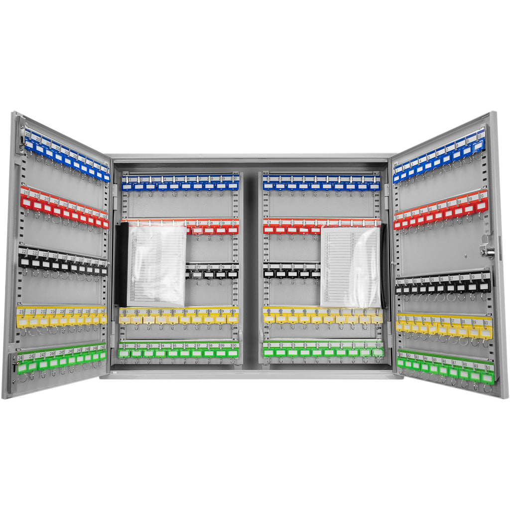 Adjustable Key Cabinet with Digital Lock Grey Steel 400 Keys Capacity - Shop Quality Furniture at Grand Goldman
