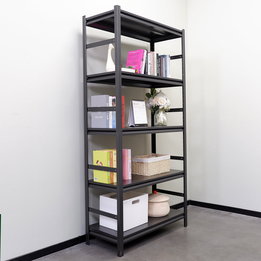Storage Shelves 5 Tier Heavy Duty Metal Shelving Unit Adjustable Shelving Units and Storage Rack Kitchen Garage Shelf H72 * W35.4 * D15.7 - Grand Goldman Shop