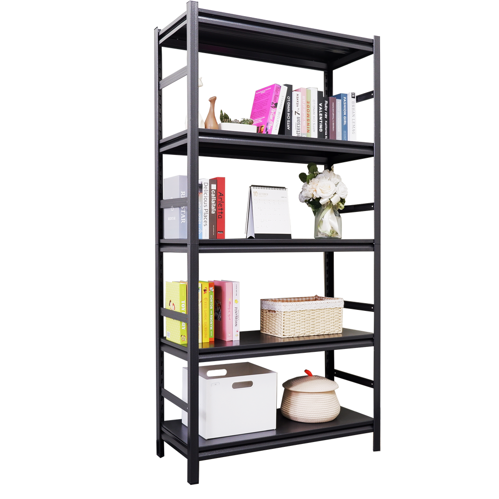 Storage Shelves 5 Tier Heavy Duty Metal Shelving Unit Adjustable Shelving Units and Storage Rack Kitchen Garage Shelf H72 * W35.4 * D15.7 - Grand Goldman Shop