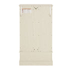 Glass Cabinet Lighted Glass Cabinet Curio Display Cabinet with Adjustable Glass Shelves 2 Doors and 1 drawer Cabinet Bulb Included White - Grand Goldman Shop