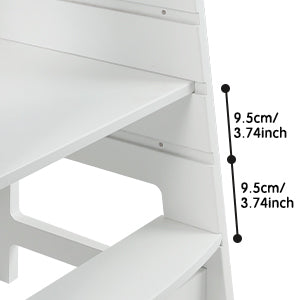 ECOMEX Toddler Standing Tower for Kitchen, Step Stool for Kid's Adjustable Height Learning Stool, Removable Anti-Drop Safety 