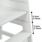 ECOMEX Toddler Standing Tower for Kitchen, Step Stool for Kid's Adjustable Height Learning Stool, Removable Anti-Drop Safety 