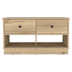 Tulip Storage Bench, Two Drawers, Two Shelves - Grand Goldman Shop