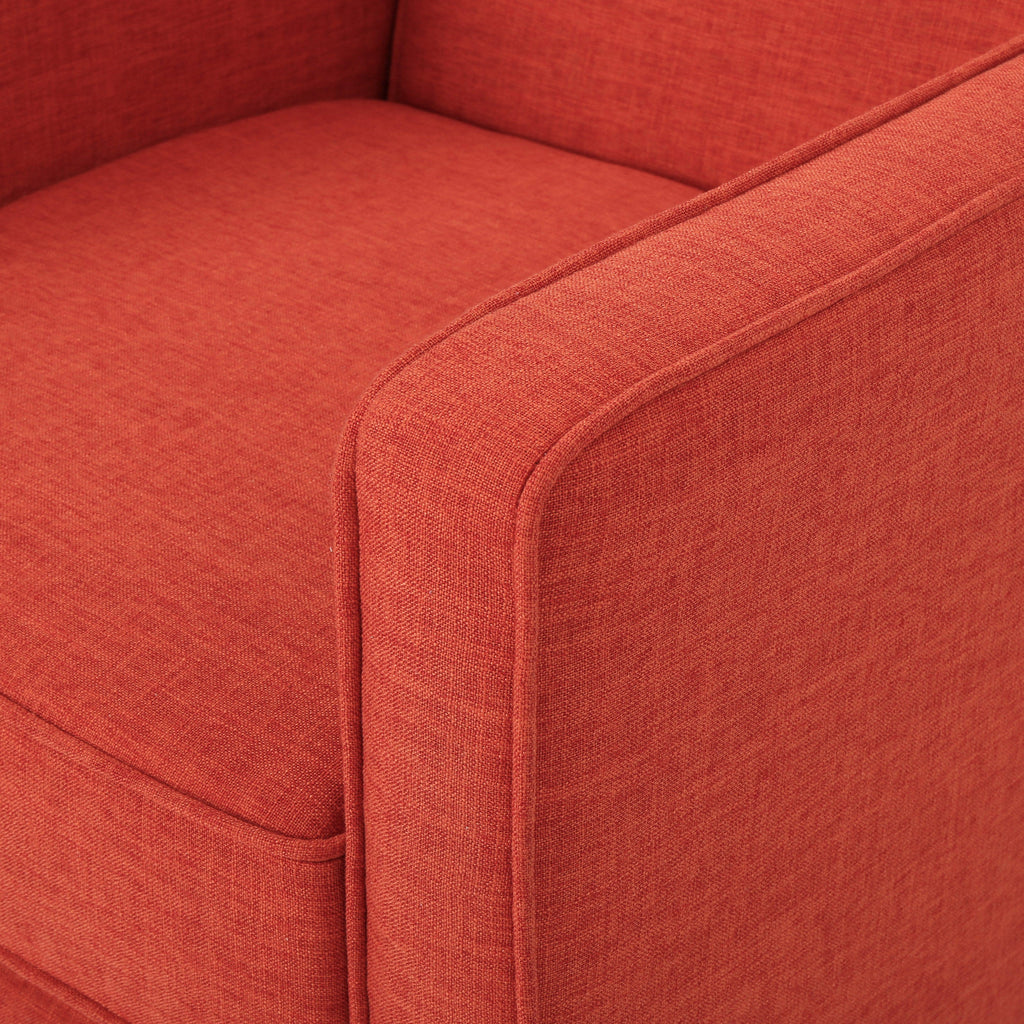 Macedonia Mid-Century Modern Button Tufted Fabric Recliner - Grand Goldman Shop