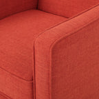 Macedonia Mid-Century Modern Button Tufted Fabric Recliner - Grand Goldman Shop