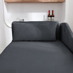 Black Chaise Lounge Indoor, Velvet Lounge Chair for Bedroom with Storage & Pillow, Modern Upholstered Rolled Arm Chase Lounge for Sleeping with Nailhead Trim for Living Room Bedroom Office - Grand Goldman Shop