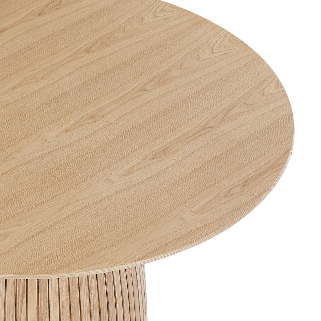 Round Dining Table Modern Wood Kitchen Table 47.24' Circular Tabletop for Leisure Coffee Table OAK. - Grand Goldman Shop