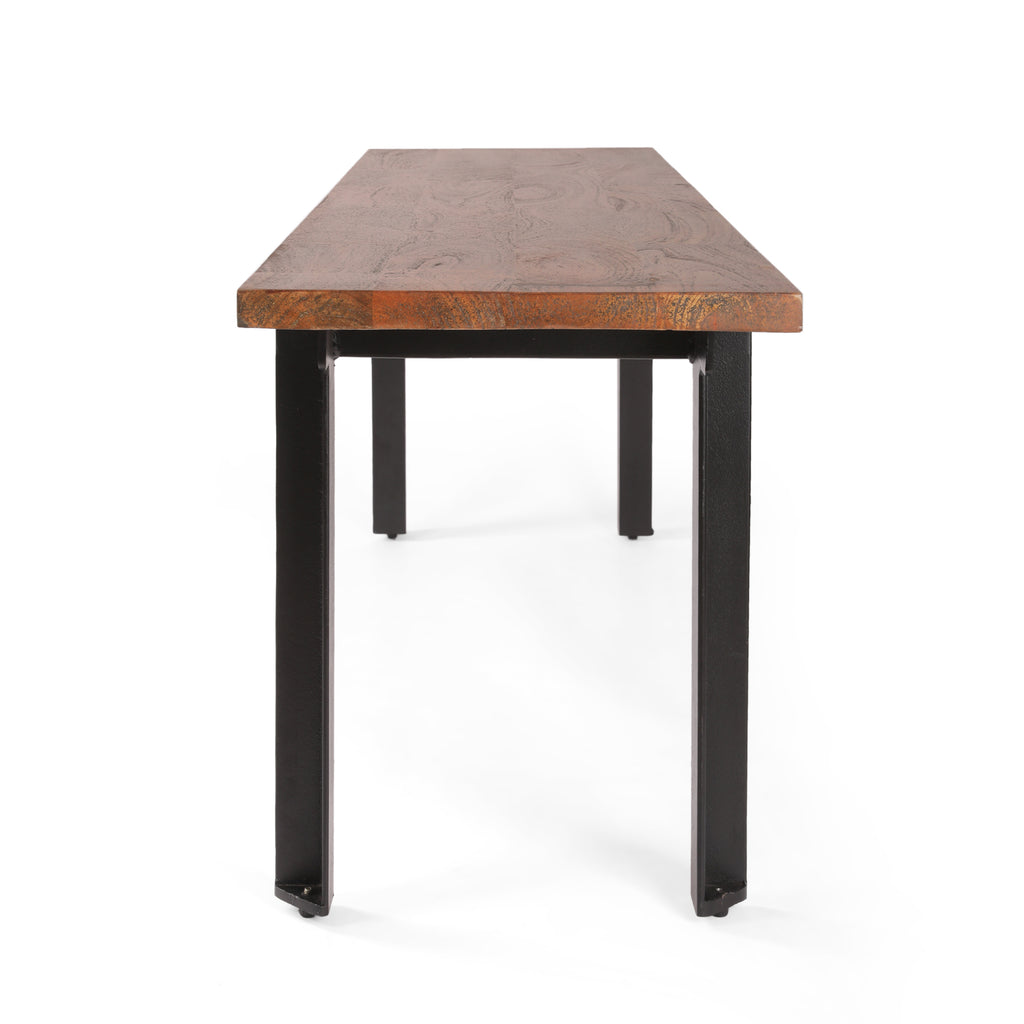 Indoor Carlisle Benches, Black + Country Brown - Grand Goldman Shop