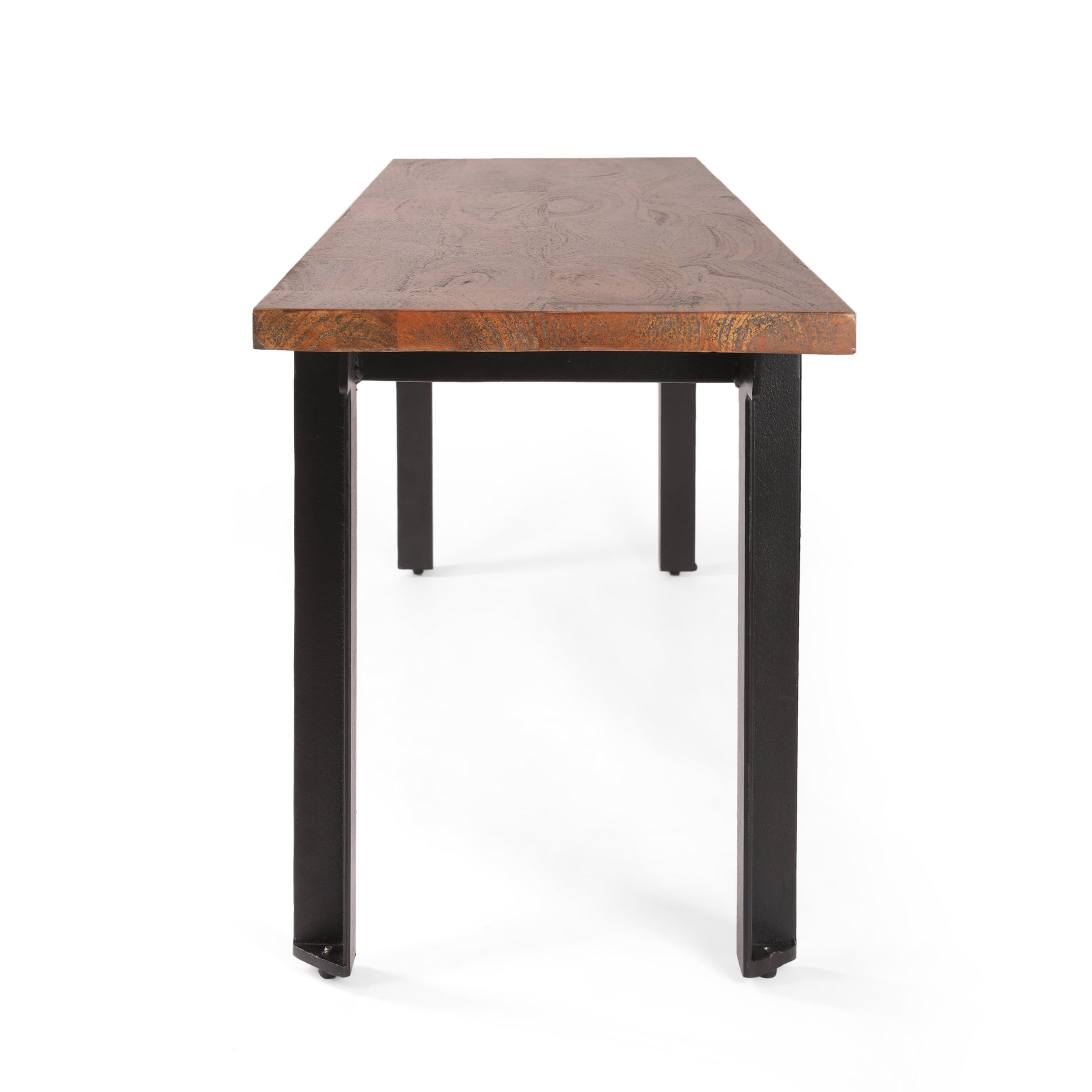Indoor Carlisle Benches, Black + Country Brown - Grand Goldman Shop