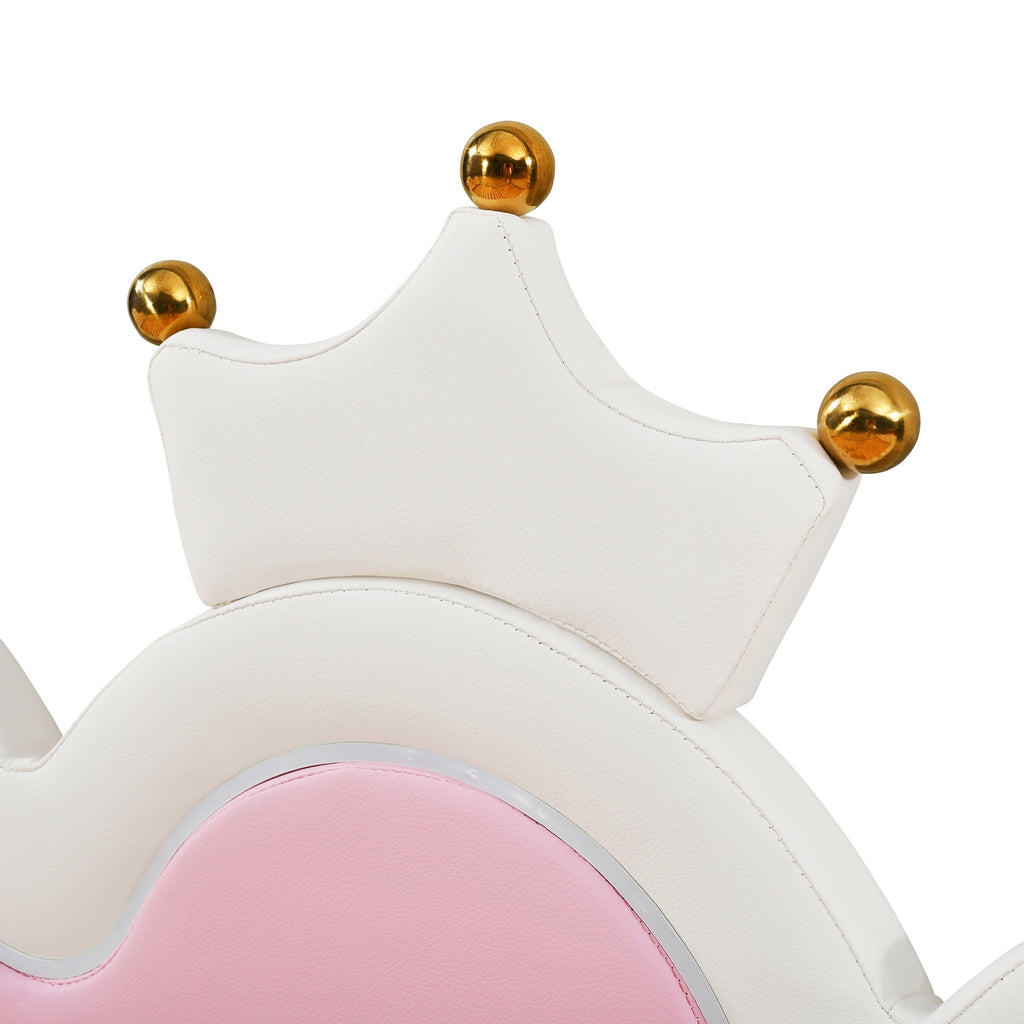 Twin Extending Daybed with LED Lights, Modern Upholstered Princess Daybed With Crown Headboard,White - Grand Goldman Shop