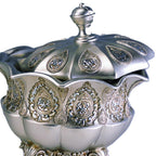 8' Tall Polyresin Decorative Jewelry Box, Silver Royal design - Grand Goldman Shop