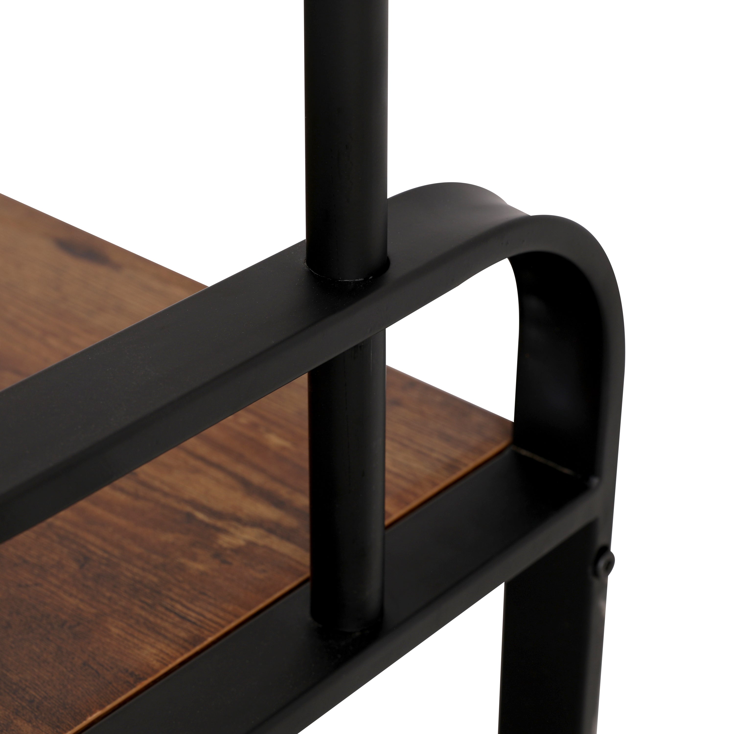 Coat Rack, Hall Tree with Shoe Bench for Entryway, Entryway Bench with Coat Rack, 4-in-1, with 9 Removable Hooks, a Hanging Rod, 13.8 x 25.2 x 72.8 Inches, Rustic Brown and Black - Grand Goldman Shop