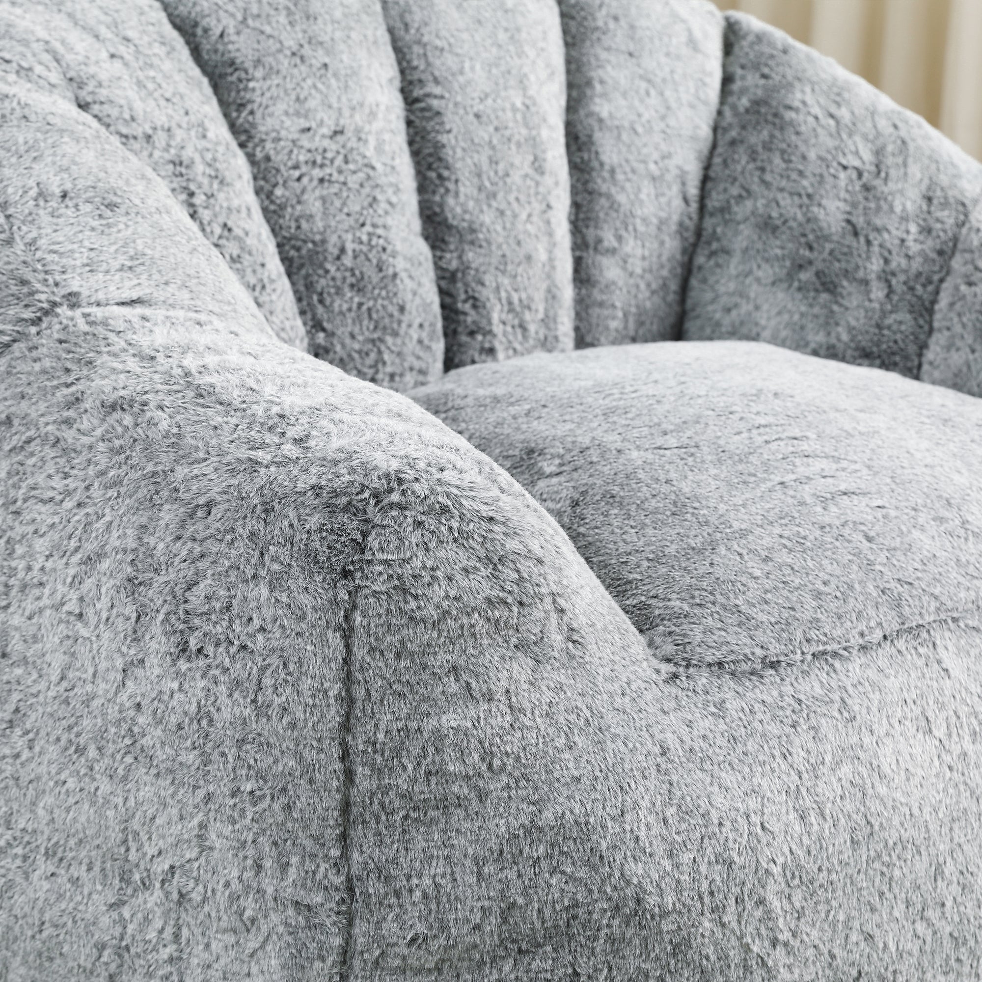 Beanbag Chair, Beanbag Sofa Chair with Armrests Stuffed High-Density Foam, Lazy Sofa Comfy Chairs Beanbag Chair for Adults in Living Room, Bedroom Reading - Grand Goldman Shop