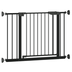29.5-45.3' Wide Baby Gate with wall protector for Stairs, Dog Gate Indoor for Doorways, No Drilling Pressure Mounted Pet Gate