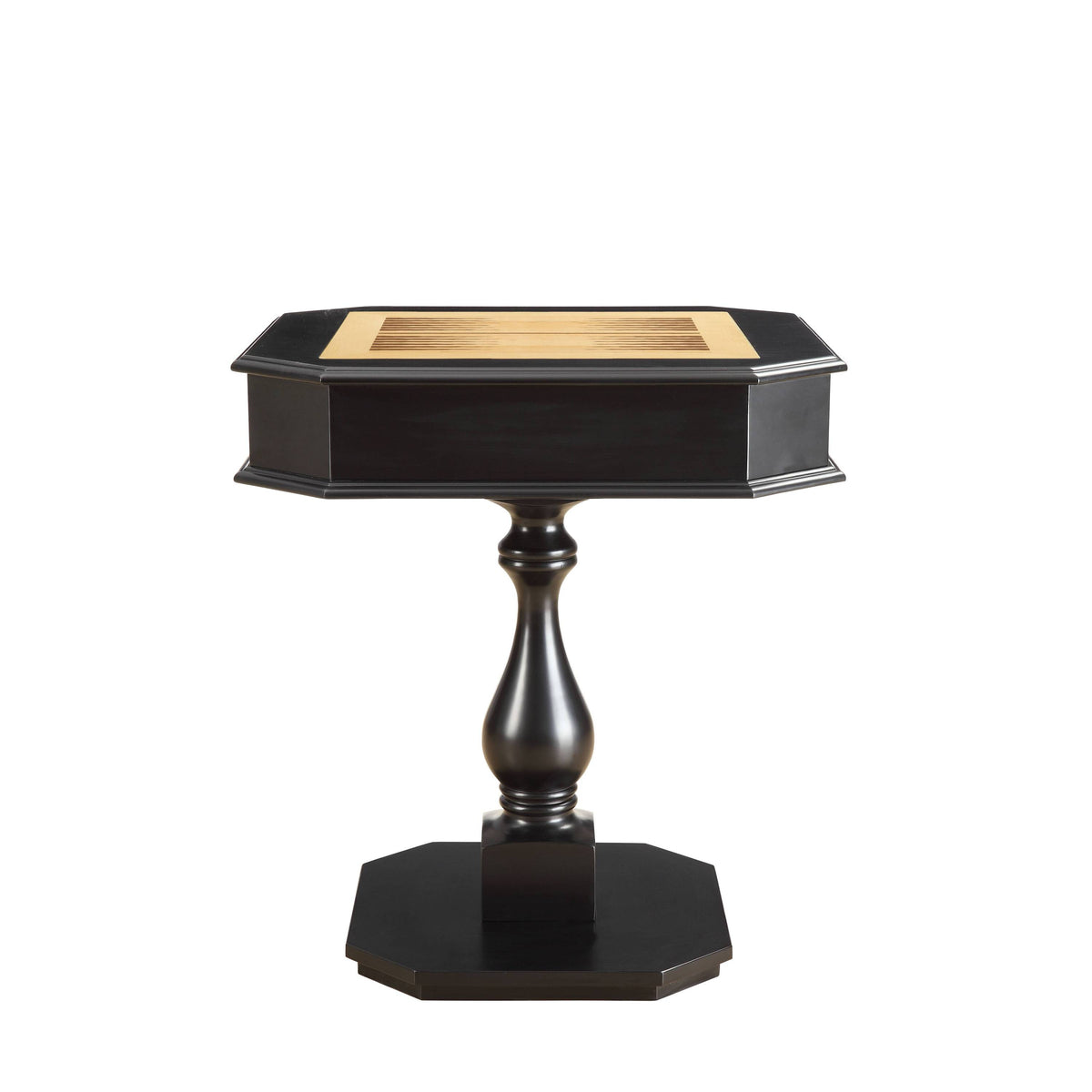 Bishop Black Finish Game Table (Game Board reversible, Chess Figure not included) | Premium Home Decor - Grand Goldman