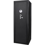 Tall Biometric Rifle Safe with 9.33 Cubic Ft Storage Capacity in Black Steel - Grand Goldman