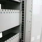 30+2 Bay Mobile School Charging Cart Station for Chromebook, Tablet and Laptop Computer with Power Strip Included - White | P