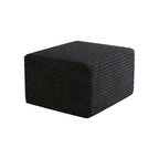 Sofa ottoman ,No Assembly Required,Black(Plush Corduroy Fabric) - Grand Goldman Shop