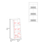 Note 47' Tall Three-Tier Ladder Bookcase Black - Grand Goldman