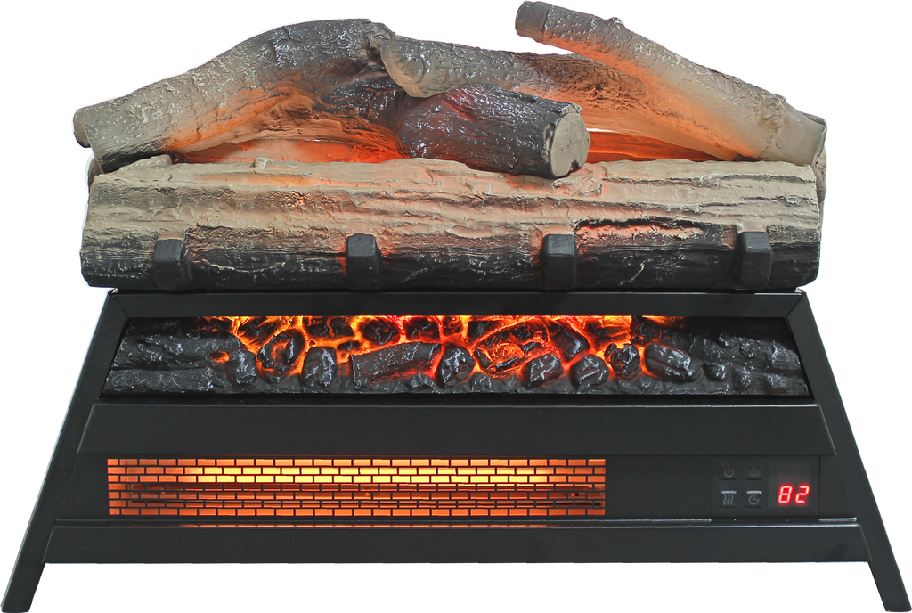 23 inch Electric Fireplace  3D Log set insert, Infrared Fireplace Heater for Indoor - Grand Goldman Shop