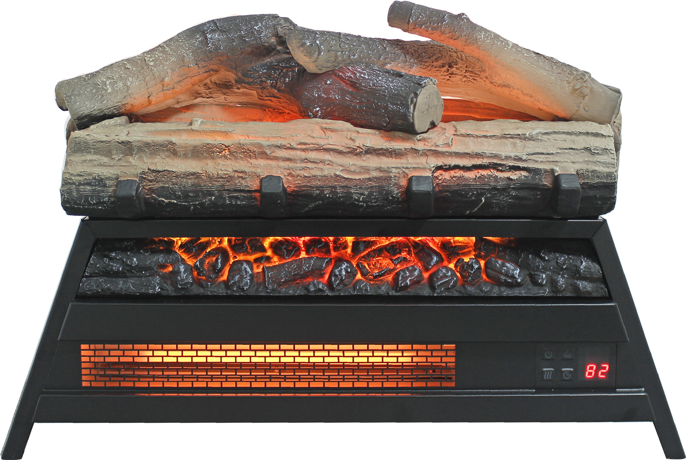 23 inch Electric Fireplace  3D Log set insert, Infrared Fireplace Heater for Indoor - Grand Goldman Shop