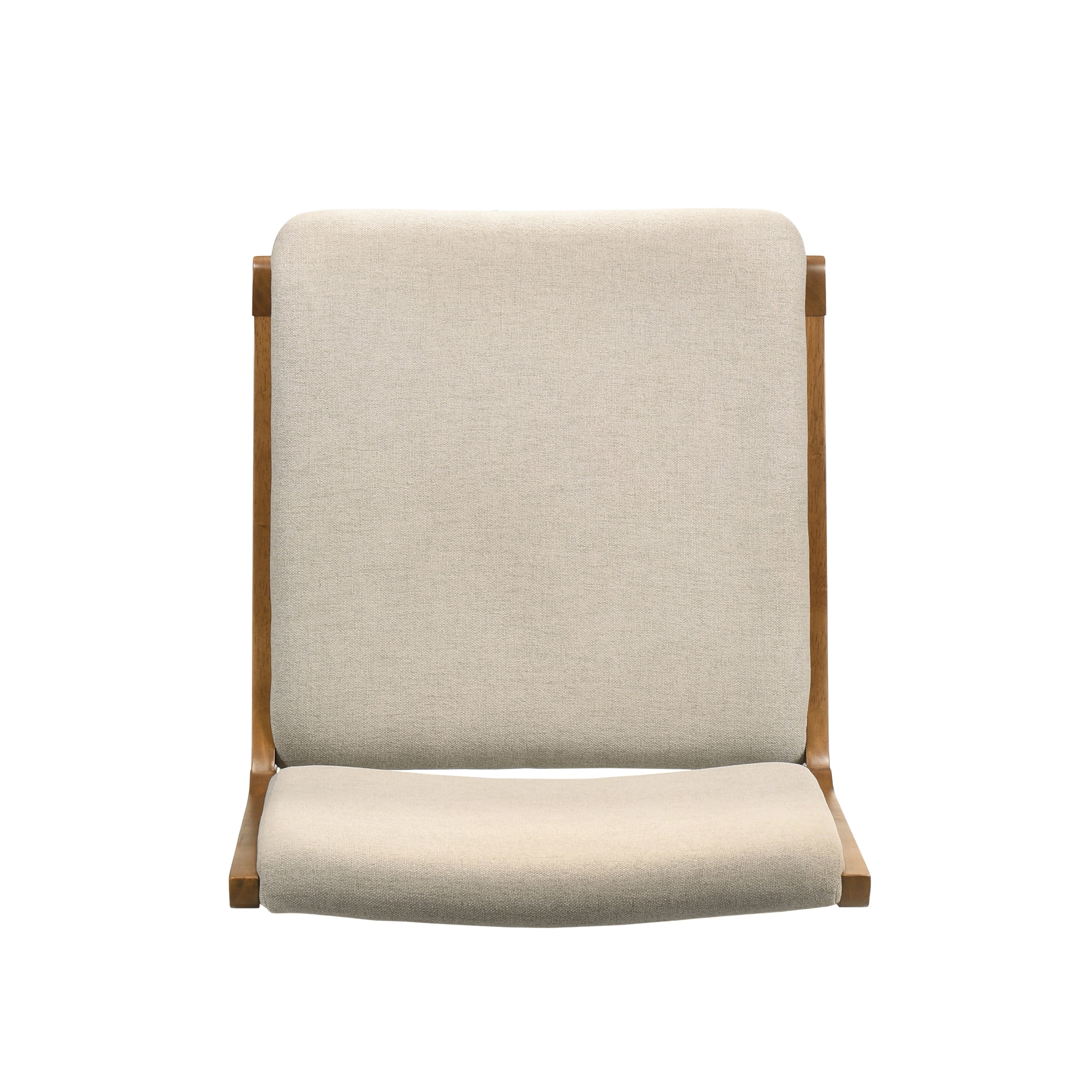 Elegant Dining Chair Set of Two Sophisticated Style Wheat Fabric - Grand Goldman Shop