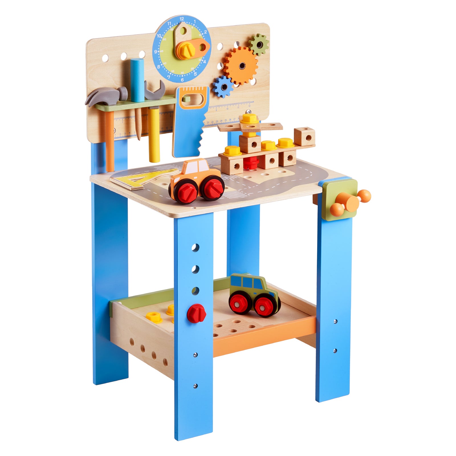 Wooden Tool Bench for Kids 3 Years+ Toy Workbench Pretend Play Toy Kits | Premium Home Decor - Grand Goldman