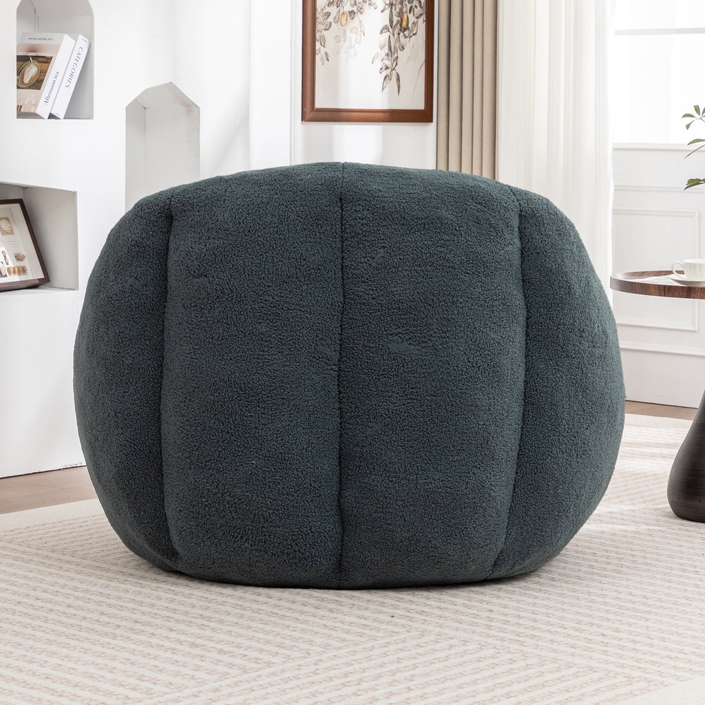 Comfy Bean Bag Chair with Memory Foam Filler – Tufted Soft Stuffed Bean Bag Sofa for Dorm, Apartment, or Living Room – Green - Grand Goldman Shop