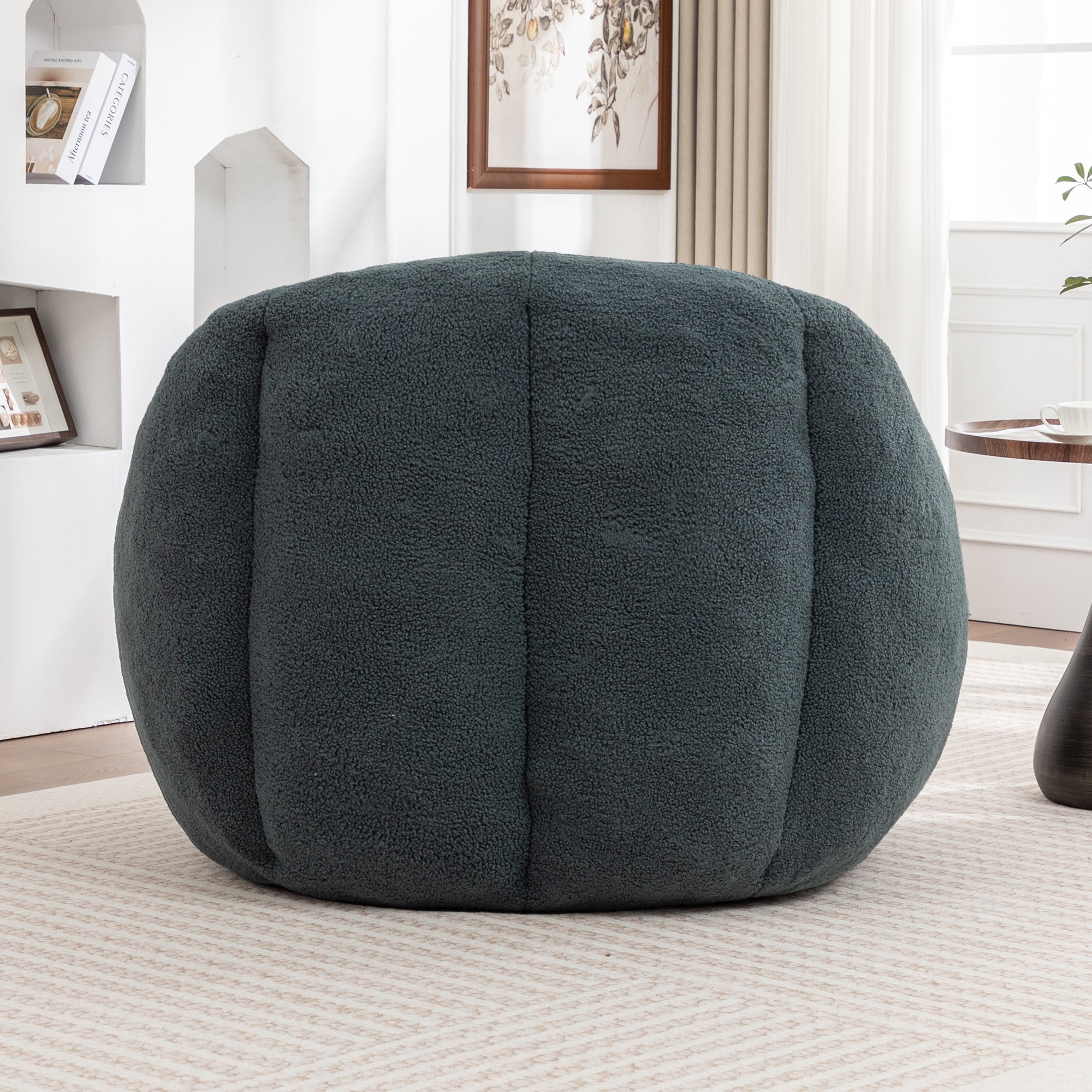 Comfy Bean Bag Chair with Memory Foam Filler – Tufted Soft Stuffed Bean Bag Sofa for Dorm, Apartment, or Living Room – Green - Grand Goldman Shop