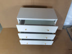 3 Drawer Dresser Chest, Modern White Storage Cabinet, MDF Wood Organizer for Bedroom, Living Room, Entryway, Small Space Furniture - Grand Goldman Shop