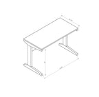 Home office desk with modesty panel and detached file cabinet on locking wheels with two drawers file drawer cubby shelf meta