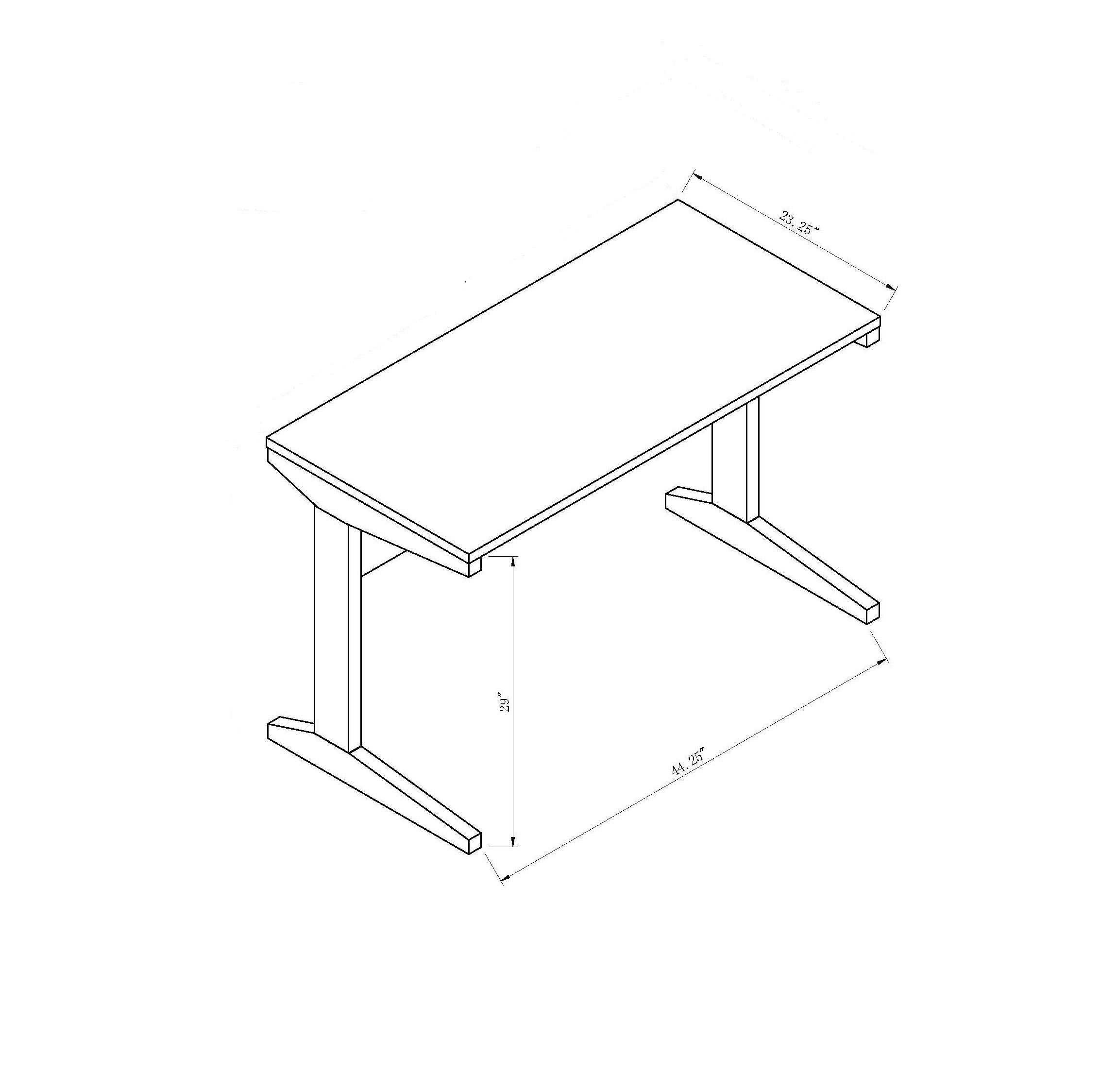 Home office desk with modesty panel and detached file cabinet on locking wheels with two drawers file drawer cubby shelf meta